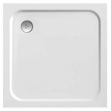 Душевой поддон RAVAK Perseus Pro Chrome XA047701010 90х90 см низкий квадратный из литьевого мрамора